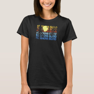 T-shirt St Simons Island Georgia Beach Summer Ga Beach Bum