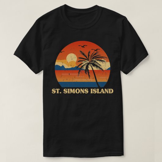 T-shirt St Simons Island Géorgie GA Summer St (Design devant)