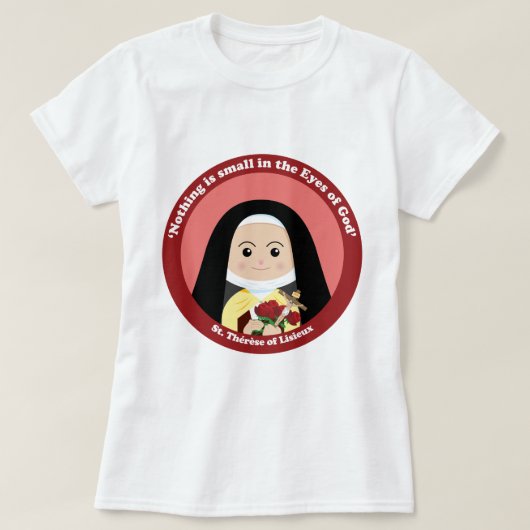 T-shirt St Thérèse de Lisieux (Design devant)