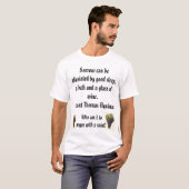 T-shirt St Thomas Aquinas sur le vin (Devant entier)
