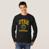 T-shirt Sta De Design Sportif De L'Utah Basketball Style J (Devant entier)