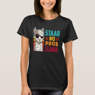 T-shirt STAAR Jour du test Équipe Pas de problème lama Lam