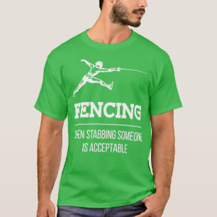 T-shirt Stabiliser une personne clôturant Fencer Epee