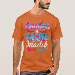 T-shirt Staches ou cils Dziadek vous aime mieux genre Re