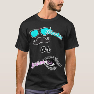 T-shirt Staches ou cils Maman Papa Genre Révéler Baby Show
