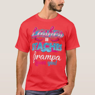 T-shirt Staches ou coups de fouet Grampa vous aime meilleu