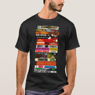 T-shirt Stack de livres de science-fiction