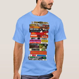 T-shirt Stack de livres de science-fiction