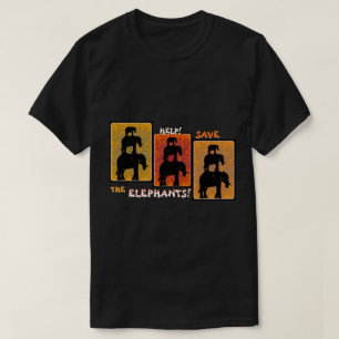T-shirt Stack O'Elephants (Clip Personnalisé Activé)