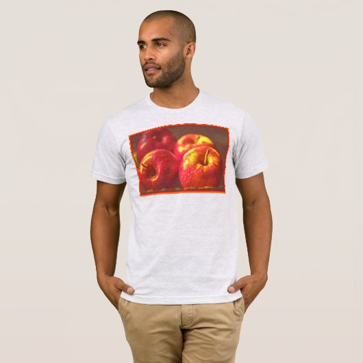 T-shirt "Stack of Red Apples Fruit" Photo mignonne. Comman (Devant entier)