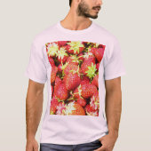 T-shirt "Stack of Strawberries Fruit" jolie photo. Command (Devant)