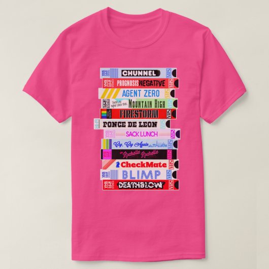 T-shirt Stack VHS Seinfeld de fiction (Design devant)
