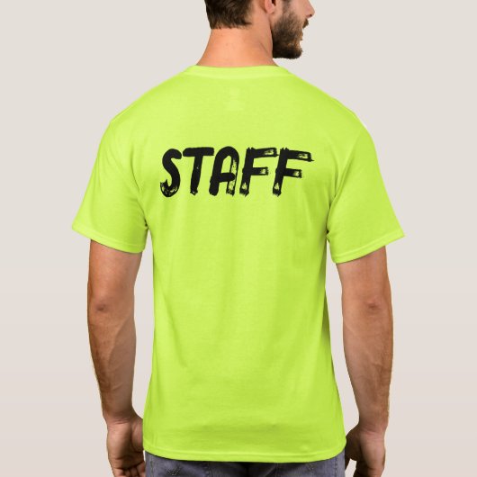 T-shirt STAFF (front AND back) (Dos)