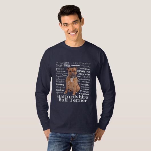 T-Shirt Staffie Traits (Devant entier)