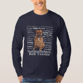 T-Shirt Staffie Traits (Devant)