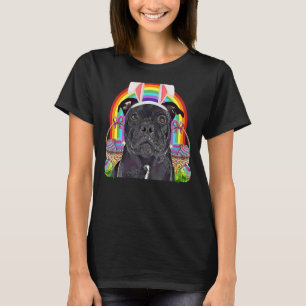T-shirt Staffordshire Bull Terrier Chien Easter Bunny Egg