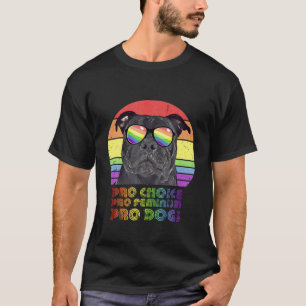 T-shirt Staffordshire Bull Terrier Pro Choice Pro Feminism