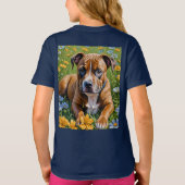 T-shirt Staffordshire de printemps Bull Terrier Puppy (Dos)