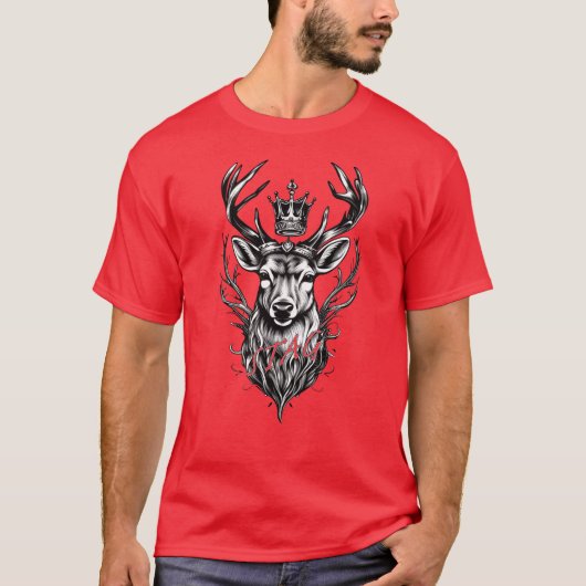 T-shirt Stag Husband King (Devant)