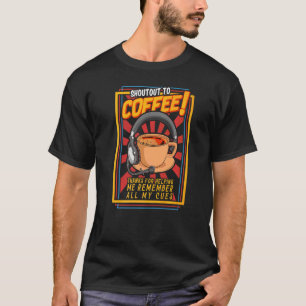 T-shirt Stage Manager Écrivez À La Gestion De Scène De Caf