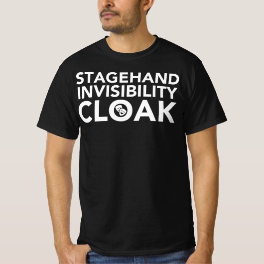 T-shirt Stagehand Invisibilité Cloak Stage Crew Theatre (Devant)