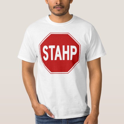 T-shirt STAHP !  Signe (Devant)