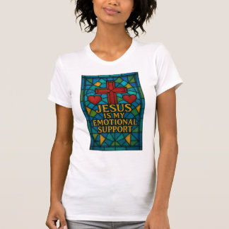 T-shirt Stained Glass Jesus Christian Shirt