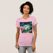 T-shirt Stained Glass Little Fairy With Dragonfly (Devant entier)