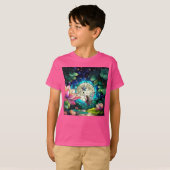 T-shirt Stained Glass Little Fairy With Dragonfly (Devant entier)