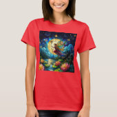 T-shirt Stained Glass Moonlight Flight Fairy  (Devant)