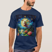 T-shirt Stained Glass Moonlight Flight Fairy  (Devant)