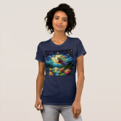 T-shirt Stained Glass Moonlight Flight Fairy  (Devant entier)