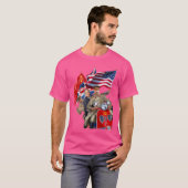 T-shirt Stalin Roosevelt Churchill Sur Scooter Union Sovié (Devant entier)