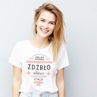 T-shirt Stalk des mots polonais