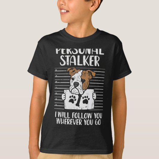 T-shirt Stalker Anglais Bulldog Fun (Devant)