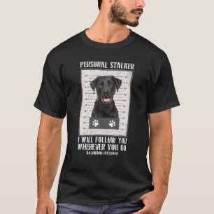 T-shirt Stalker personnel Labrador noir - Black Lab