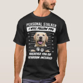 T-shirt Stalker personnel - Yellow Labrador Retriever (Devant)