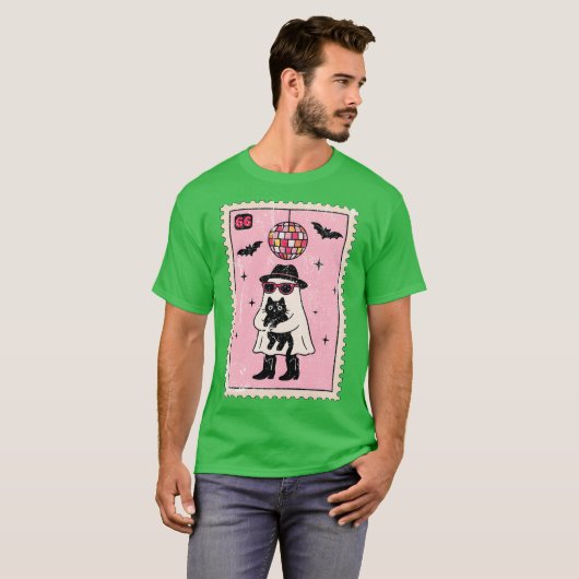 T-shirt Stamp Disco Ghost (Devant entier)
