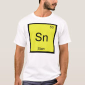 T-shirt Stan Nom Chimie Élément Tableau Périodique (Devant)