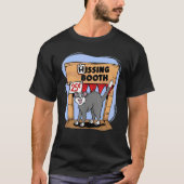 T-shirt Stand à baiser Kitty Kitty Chat Furmaman Furdad (Devant)