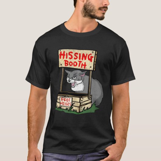 T-shirt Stand de sifflement sifflements gratuits chat (Devant)