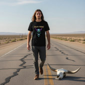 T-shirt Stand Strong Neon Skull Graphic