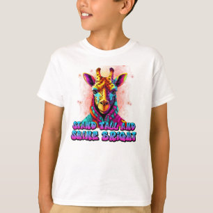 T-shirt Stand Tall et Shine Bright cool girafe