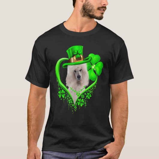 T-shirt Standard Poodle Dog St Patricks Day Lover Irish Sh (Devant)