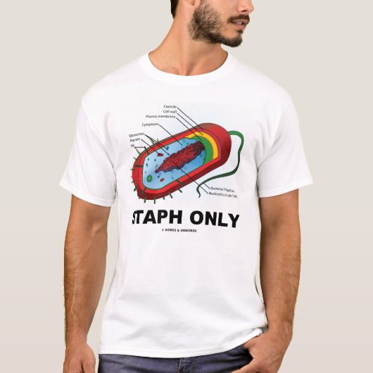 T-shirt Staphylocoque seulement (humour de Prokaryote de (Devant)