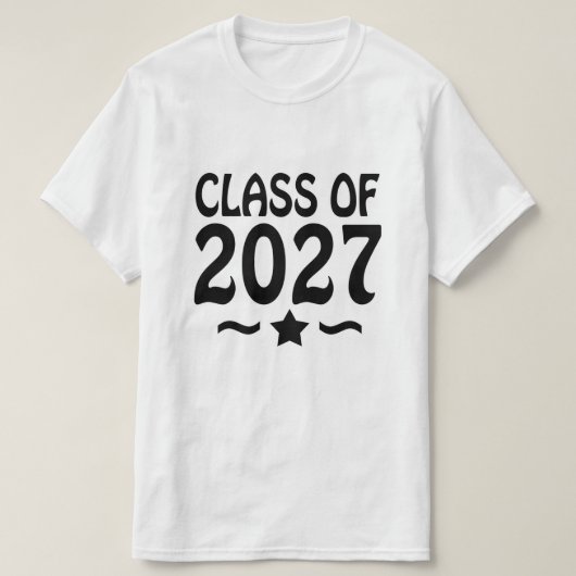 T-shirt Star Class of 2027 Graduation (Design devant)