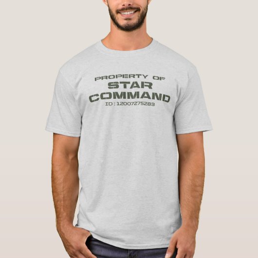 T-shirt Star Command, propriété (Devant)
