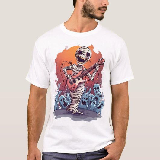T-shirt Star de rock momie (Devant)