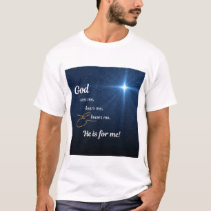 T-shirt Star - Dieu me voit