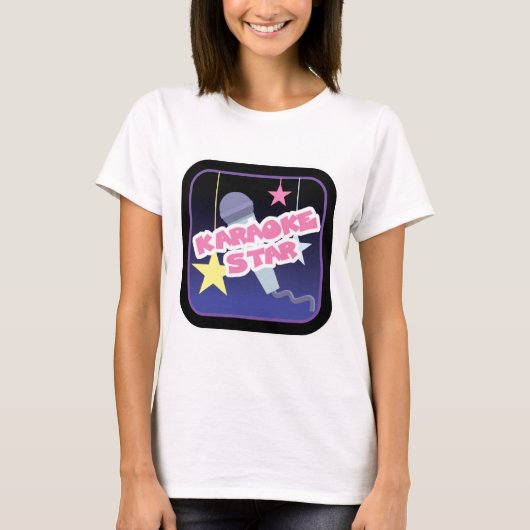 T-shirt star du karaoké (Devant)